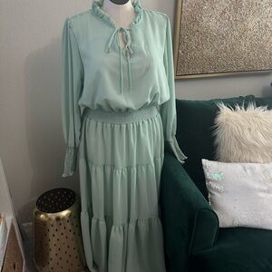 NEW Light Green Maxi Dress 3X